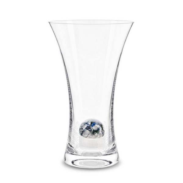 steklena vaza s kristali