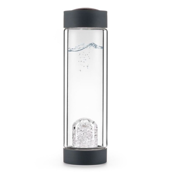 steklenička za vodo s kristali: diamant in kamena strela