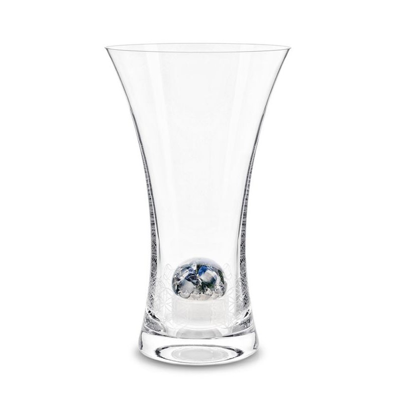 steklena vaza s kristali